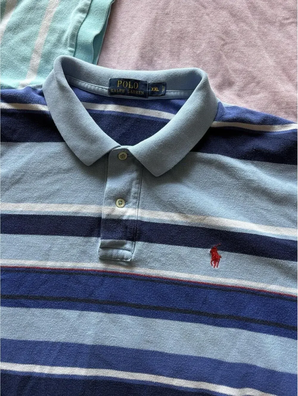 Polo Ralph Lauren Men's Size 2XL Polo Shirt Multicolor Pony - LOT OF 7 shirts